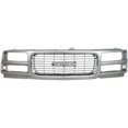 thumbnail image 2 of For 96-02 Savana Van Base/SL/SLE Front Grille Assembly Gray with Chrome Molding, 2 of 5