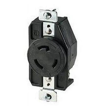 Cooper Wiring Devices CWL520R-BU Recp Single 20A 125V 2P3W H/L BK