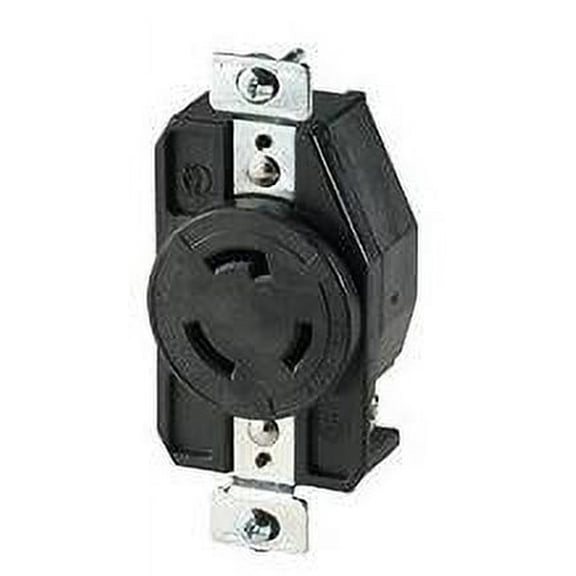 Cooper Wiring Devices CWL520R-BU Recp Single 20A 125V 2P3W H/L BK