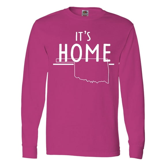 Inktastic It's Home- State of Oklahoma Outline Long Sleeve T-Shirt
