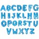 thumbnail image 1 of Globos con letras del alfabeto Linaichen de 16" con letras azules de Mylar para decoración de bodas y fiestas de cumpleaños., 1 of 8