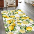 thumbnail image 2 of Summer Lemon Flower Area Rugs 4x6 ft Country Vintage Watercolor White Floral Washable Rug Non Slip Indoor Carpet Absorbent Floor Mat for Living Room Bedroom Dining Room, 2 of 9