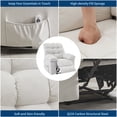 thumbnail image 5 of Recliner Chair for Adult, Recliner with Massage&Heating, Manual Recliners, Upholstery Overstuffed Soft Rocking Sofa Chair, Beige, 5 of 10