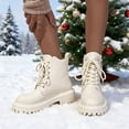 thumbnail image 5 of SKIYLEVZ Winter Boots Fashion Snow Boots for Women Warm Cozy Thermal Boots Fleece Lined Shoes with Thick Platform Office Outdoor Avtivities Cold Weather Footwear, 5 of 9