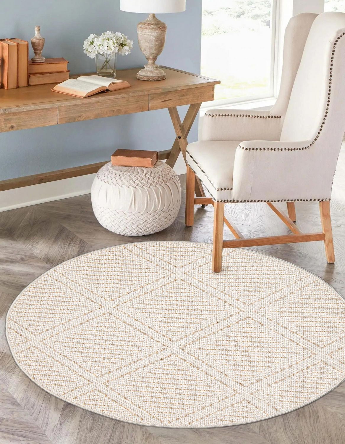 ECARPET Jute Style Area Rug for Bedroom, Living Room, Dining Room Tosca Collection