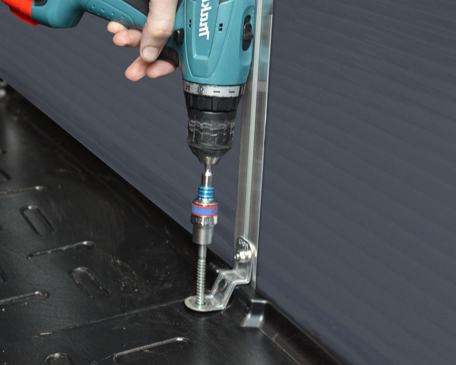 Rubicon 6 ft. x 5 ft. Dark Gray Garden Storage Shed