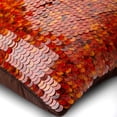 thumbnail image 2 of Throw Pillow Cover, Pillow Covers For Couch, Pillow Covers 20x20 inch (50x50 cm) Red, Silk Throw Pillow Covers, Handmade Pillow Covers, Modern, Circles & Dots - Koi Fishy Scales, 2 of 3