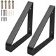 thumbnail image 1 of Dinheiro 2 soportes triangulares de metal resistente, soporte de pared, soportes triangulares para estantes de pared, soportes de metal en ángulo recto para colgar muebles, conector industrial con, 1 of 5