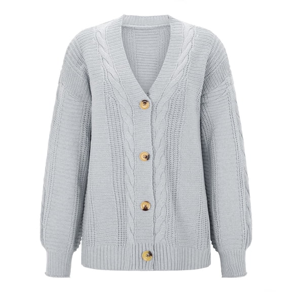 Vedolay Womens Tops Casual Women's Basic Solid Color Button Down Casual Jacket With Pockets,Gray A