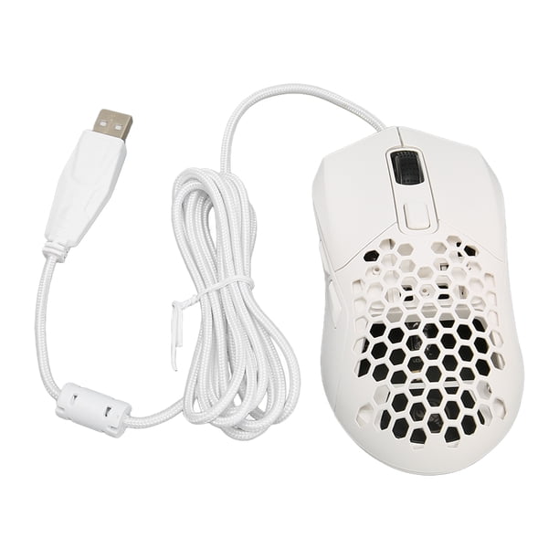 Ratón Ligero para Juegos Retroiluminado RGB con Sensor de 7200 DPI Diseño de Panal para un Agarre Cómodo y 6 Botones Programables