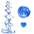 thumbnail image 3 of Techo en forma de corazón Garlands Ceremonia de boda Romántica espiral Streamers Oficina Decoración Decoración DIY Adorno Azul 30 Piezas Inevent HA012510-03, 3 of 7