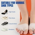 thumbnail image 2 of Hyggear Silicone Toe Separators - 4 Pairs Bunion Corrector for Women and Men, Breathable and Soft Toe Spacers for Foot Pain Relief and Proper Alignment (Transparent), 2 of 8