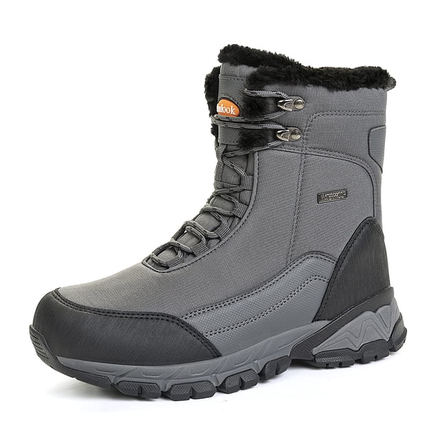 Botas de nieve SHULOOK impermeables con forro de piel cálida para hombre de invierno