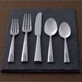 thumbnail image 6 of Oneida Cabria 5-Piece Mirror 18/10 Stainless Steel Flatware Set with Hammard Handles, 6 of 7