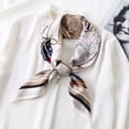 thumbnail image 5 of Bufanda de seda para combinar con todo, primavera y otoño, verano, pequeña bufanda cuadrada, bufanda a juego para mujer, protección para el cuello, fina, pequeña, cuello largo, moda elegante, 5 of 5