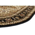 thumbnail image 6 of Traditional Area Rug (5'3'' x 7'3'' Oval) Oriental Ivory, Black Living Room Easy to Clean, 6 of 6