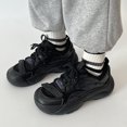 thumbnail image 5 of Zapatos casuales de otoño e invierno para mujer, zapatillas de deporte de malla transpirable con suela gruesa para correr, zapatos de mujer sencillos de color sólido que combinan con todo, 5 of 5