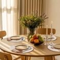 thumbnail image 3 of Round Placemats Flower Wreath Cat 15 inch Set of 4 Table Mats for Dining Table Welcome Spring Heat Resistant Non-Slip Kitchen & Home Decorative Place Mat Set, 3 of 8