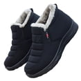 thumbnail image 3 of Leozcaa Womens Winter Snow Boots Plush Lined Warm Ankle Boots Slip on Men's Lightweight Outdoor Footwear, 3 of 7
