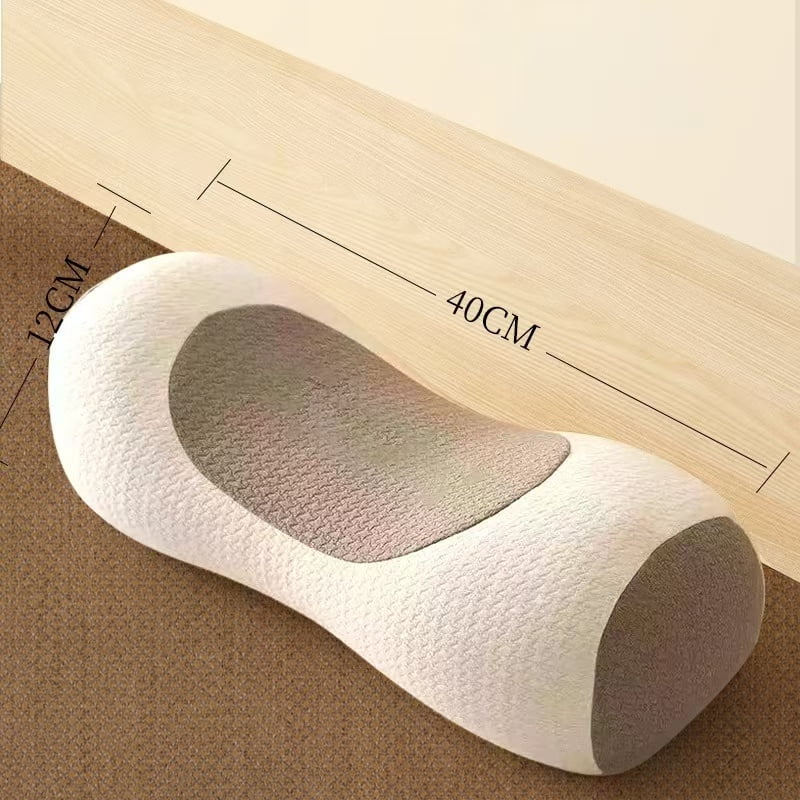 buckwheat pillow,Organic Buckwheat Cervical Neck Pillow – Adjustable Neck Roll for Sleeping, Ergonomic Neck Support Bolster for Side & Back Sleepers, Pillow