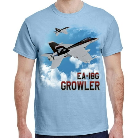 

VAQ-141 EA-18G Growler In The Clouds Light Blue Shirt-Small