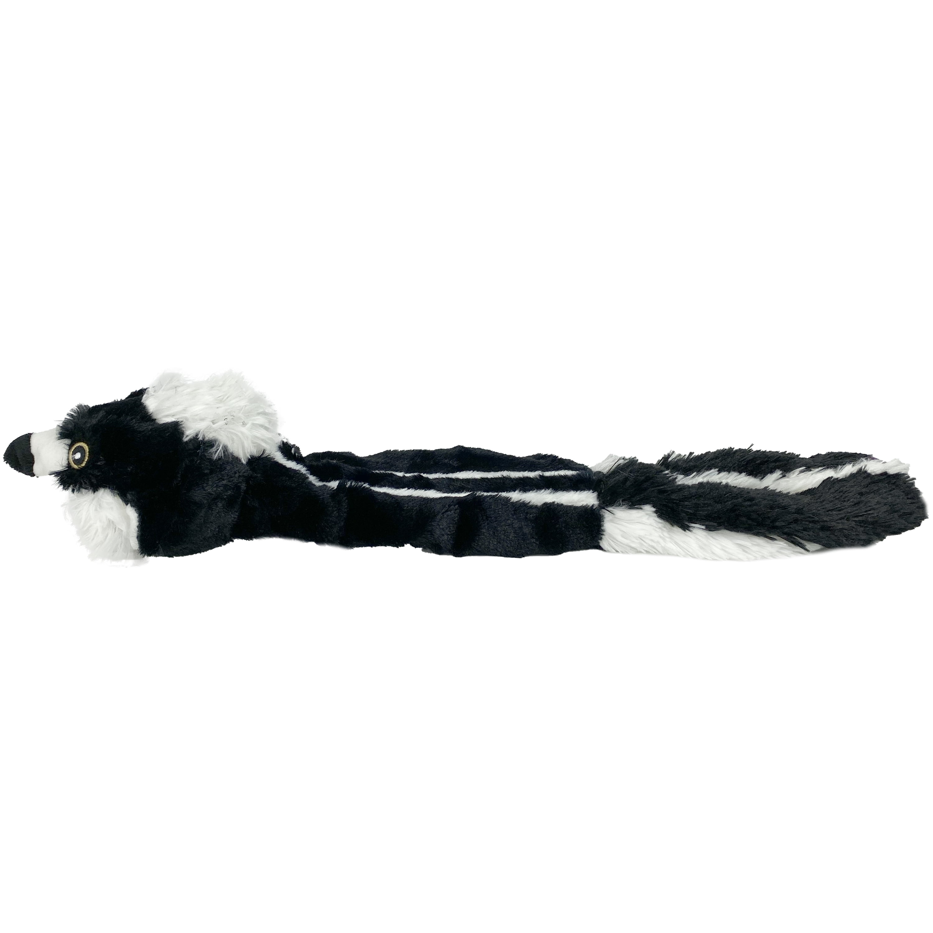 Vibrant Life Stuffing Free Skunk Dog Toy with Squeaky Ball, 20 inches