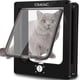 thumbnail image 1 of Puerta para Gatos, Puerta para Gatos Impermeable con Cerradura Giratoria de 4 Vías para Gatos, Perros Pequeños, Fácil de Instalar y Usar, Versión XL Mejorada, Negra, 1 of 5