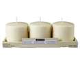 thumbnail image 5 of 12 Packs: 3 ct. (36 total) Basic Elements 3" x 3" Ivory Pillar Candles by Ashland, 5 of 8