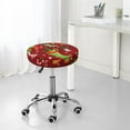 thumbnail image 7 of Bingfone12 Inch Padded Round Bar Stool Cover Cushion With Elastic Fabric Round Chair Seat - X-Mas And New Year, 7 of 7