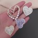thumbnail image 3 of Chic Heart Shaped DIY Phone Case Charms Blinged Decorations Phone Shell Accessories - Rhinestone Pur, 3 of 5