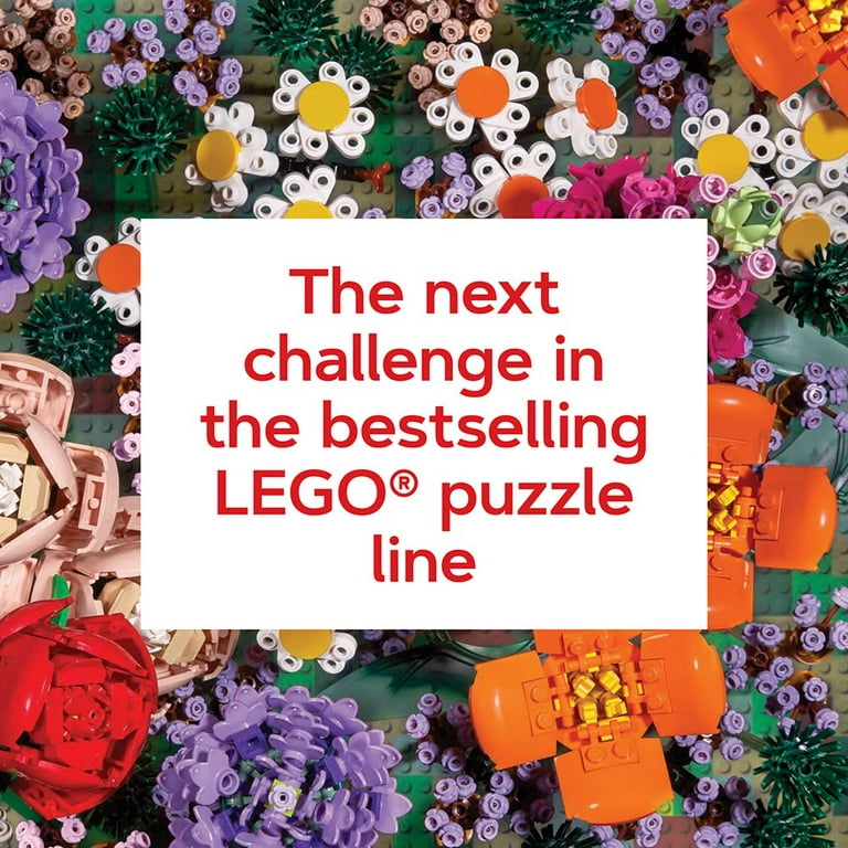 Puzzle 1000 pièces : Fleurs en briques LEGO - Galison - Rue des Puzzles