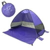 Elegantoss Portable Camping Tent Automatic Pop Up UV Resistant (UV50+) Sun Shade Picnicing Fishing Hiking Canopy Easy Setup Outdoor Cabana Tents with Carry Bag (Large 3P, Purple)