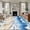 Blue, variant on 6'x9' Area Rugs, Coastal Blue Indoor Outdoor Area Rug for Living Room Bedroom, Starfish Beach Ocean Shell Sand Painting Washable Bathroom Rugs Kitchen Floor Carpet Mats Home Decor Aesthetic