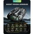 thumbnail image 3 of WARMTUYO Night Vision Binoculars, 9 Level Infrared Night Vision Goggles with HD Video and Photo Modes, 10x Zoom, 32GB Card, 3.5" HD Screen Binoculars for Adults - Gray, 3 of 8