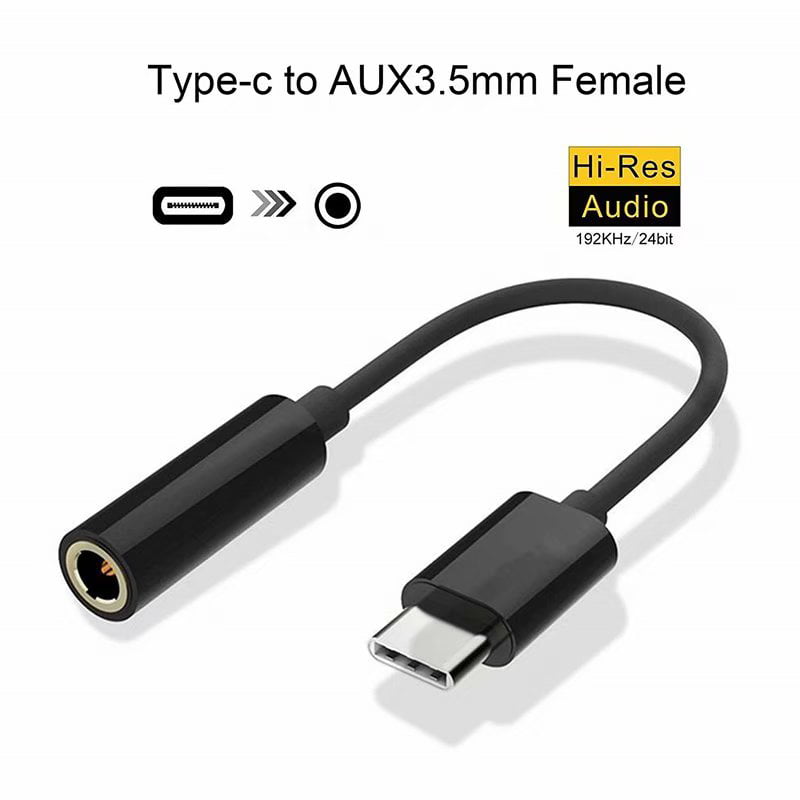 Type C USB-C To 3.5mm Audio Aux Headphone Jack Cable Adapter For Samsung Note10 