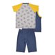thumbnail image 3 of Set de Pijama 3 Piezas en Algodón Hipoalergénico, Playera Manga Corta, Camiseta y Bermuda Baby Creysi AZUL OXFORD 8 AÑOS, 3 of 3