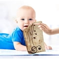 thumbnail image 4 of 5 PCS Vintage Musical Notes Baby Muslin Washcloths, Grunge Soft Absorbent Face Towel Burp Cloths Cotton Bath Wipes Infant Wash Cloth for Newborn Boys Girls, 4 of 6