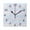 Black, variant on Pastel Clouds Design Wall Clock Square Clock Decoration Creative Clock Dual Use Black Pointer 7.78in