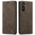thumbnail image 2 of CaseMe Leather for Samsung Galaxy A34 Case, Flip Wallet Leather Case with Card Holder Magnetic Closure Shockproof Kickstand Protective Phone Cases Cover for Samsung Galaxy A34 6.6-inch,Coffee, 2 of 12