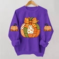 thumbnail image 7 of HongQid Crew Neck Sweatshirts Women Graphic Fall Pumpkin Thanksgiving Pullover Tops Oversized Winter Autumn Shirts, 7 of 7