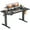Black 55", variant on edx Electric Standing Desk & Computer Office Chair Set, 48 x 24 Inches Height Adjustable Desk & Desk Chair, Ergonomic Stand up Desk with Memory Preset for Home Office