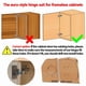 thumbnail image 3 of 4pcs Inset Cabinet Hinge Frameless Concealed Door Hinges Soft Closing Four-Hole Mounting Plate Finish（2 Pairs）, 3 of 5