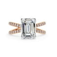 thumbnail image 2 of IGI Certified Lab Grown Diamond Engagement Ring | Center 9x7mm Emerald Cut Split Shank Solitaire Wedding Anniversary Rings For Women In 18k Solid Rose Gold | F-G, VS-SI Quality (2.90 Ctw) Ring Size-6, 2 of 7