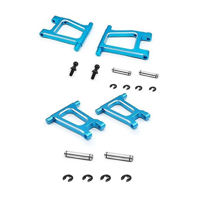 Piezas de actualización LIUXGMXG para brazo oscilante trasero superior e inferior de metal para coche RC TT01, color Azul