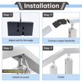 thumbnail image 5 of Muzata HT10 HL10 HT14 Accesorios para pasamanos planos - Paquete de 2 conectores de pivote vertical Accesorios para pasamanos POM de alta resistencia HA23 BNP, 5 of 5