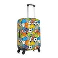 thumbnail image 3 of Uemuo Various Balls Printed Washable Luggage Cover - Fashion Suitcase Protector Fits 18-32 Inch Luggage -, 3 of 9