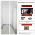 thumbnail image 2 of Cortina de puerta antimosquitos con velcro silencioso y borde cosido a rayas, autoadhesiva, suave, magnética, para verano, 2 of 4