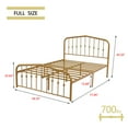 thumbnail image 6 of alazyhome Gold Platform Metal Bed Frame, Suitable All Ages, Full, 6 of 6