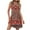 Wine#5, variant on Tnhcen Women's Summer Sleeveless V - Neck Pocket Vintage Floral Print High Split Casual Dress 95% Polyester 5% Spandex Retro Style Sizes S - 2XL