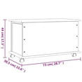 thumbnail image 4 of vidaXL Coffre de Rangement avec Roues ALTA 73x39,5x44 cm Bois Massif Pin, 4 of 5